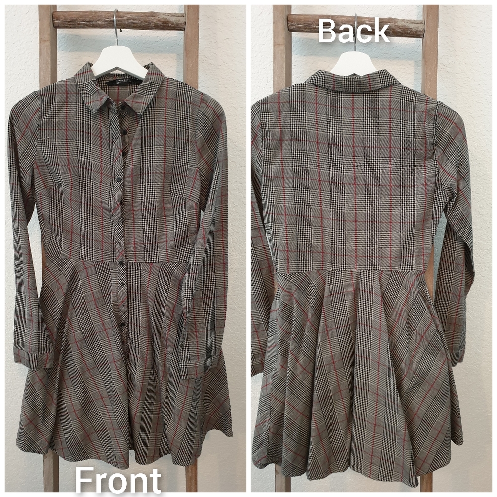 Zara Mini Plaid Dress